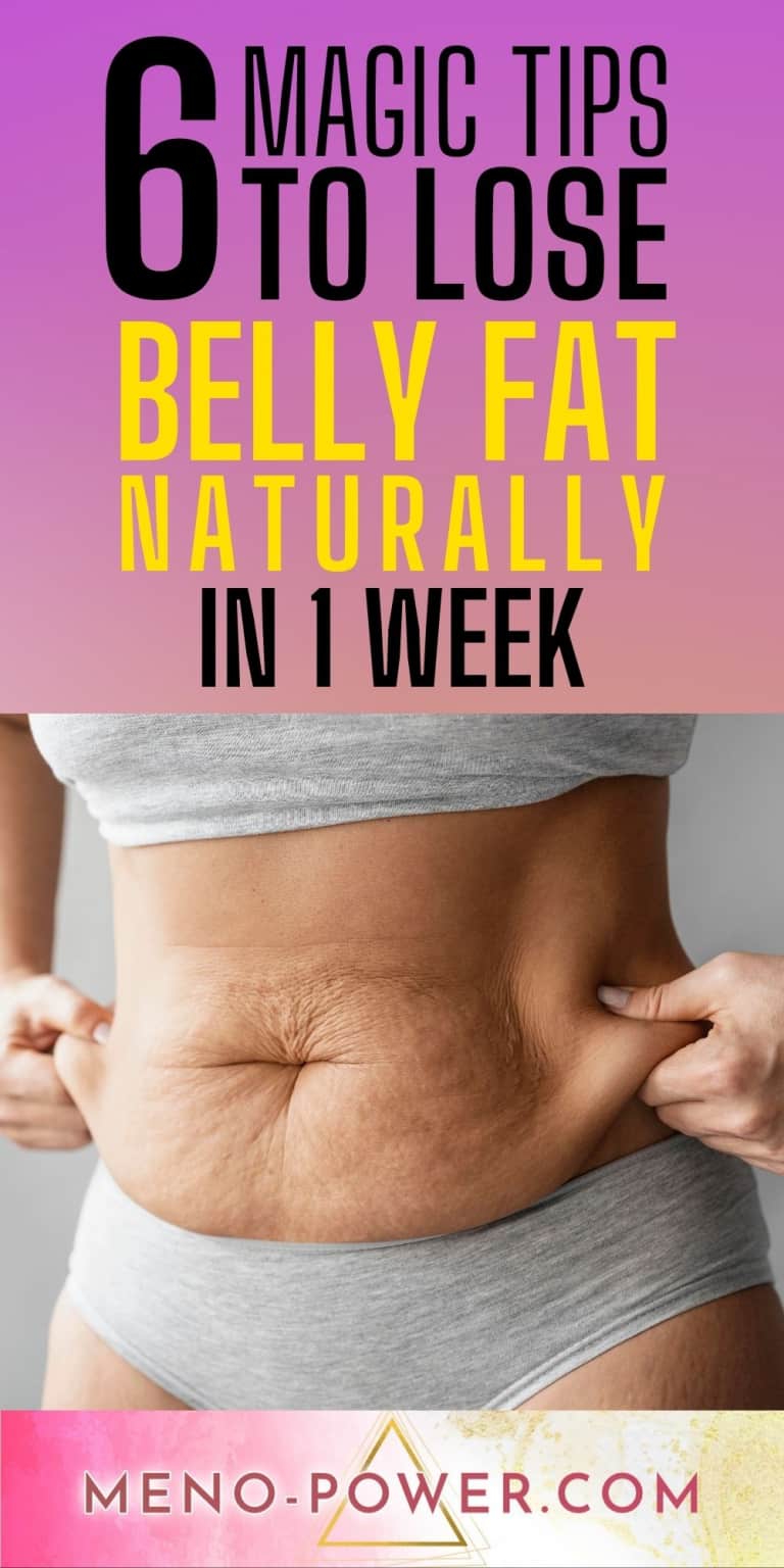 How to lose belly fat naturally in 1 week